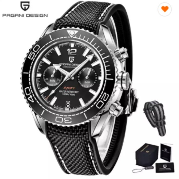 PAGANI DESIGN PD 1711 Luxury Automatic Chronograph Watch for Men Top Brand Men's - Picture 9 of 9